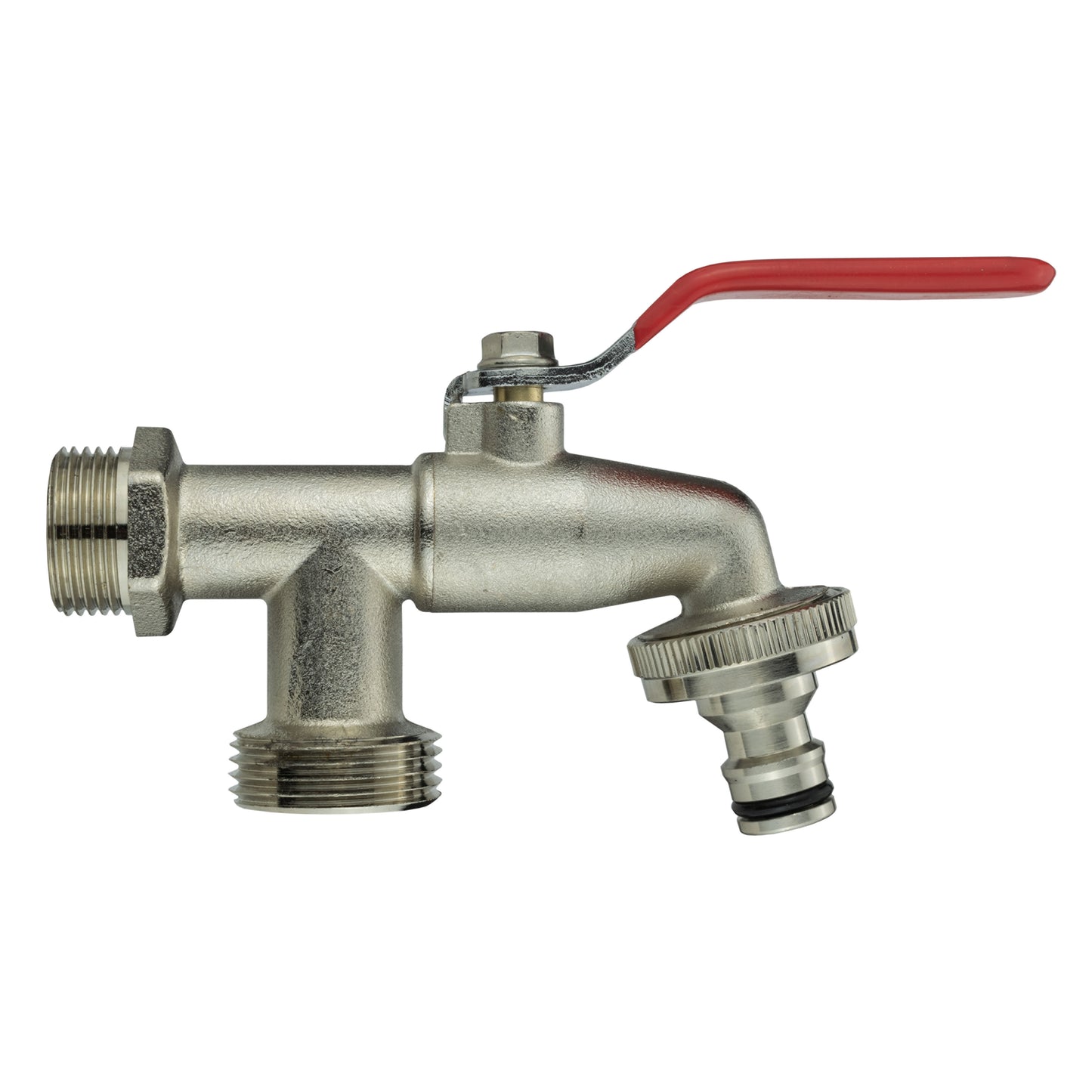 Quick Connector Dual Outlet Lever Tap, 3/4" BSP