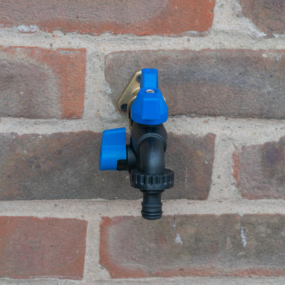Nylon Quick Connector Dual Outlet Bib Tap, 1/2" BSP
