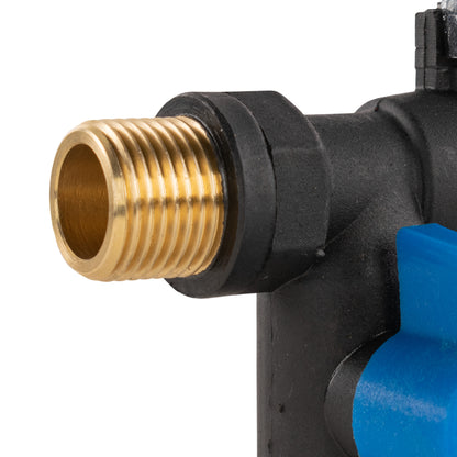 Nylon Quick Connector Dual Outlet Lever Tap, 1/2" BSP