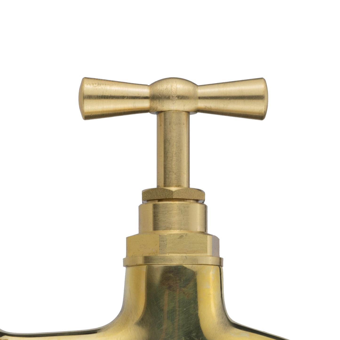 Polished Brass Barbed Bib Tap, 1/2" BSP x 19mm
