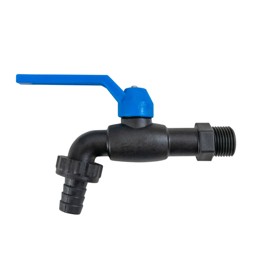 Nylon Barbed Lever Tap, 1/2" BSP