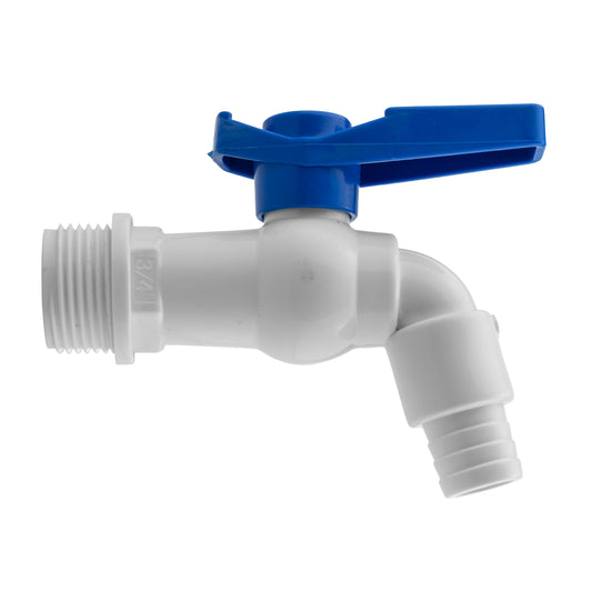 Plastic Barbed Lever Tap, 3/4" BSP