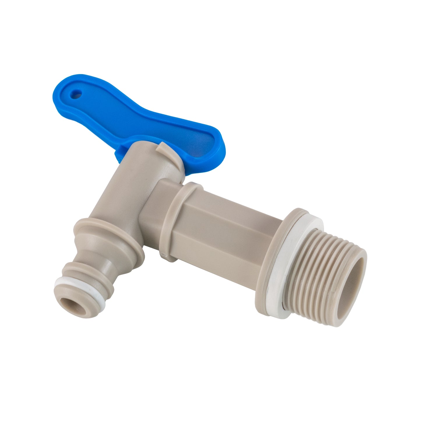 PP Quick Connector Tap with Washer, 3/4" BSP