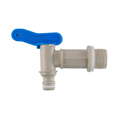 PP Quick Connector Tap with Washer, 3/4" BSP