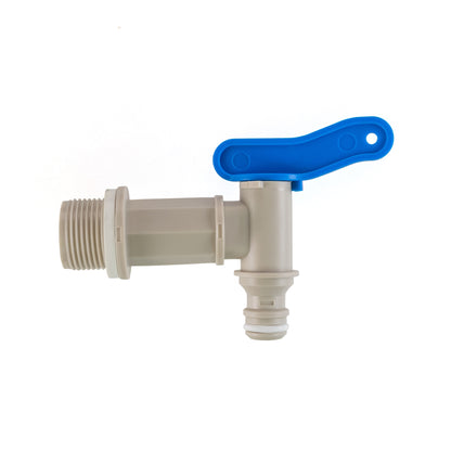 PP Quick Connector Tap with Washer, 3/4" BSP