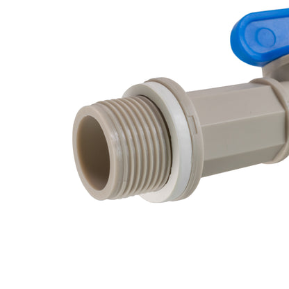 PP Quick Connector Tap with Washer, 3/4" BSP