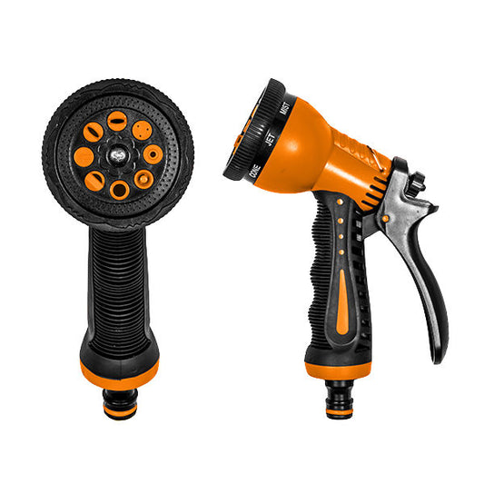 Black & Orange 8-Pattern Multi Water Sprayer, ECO-7203T