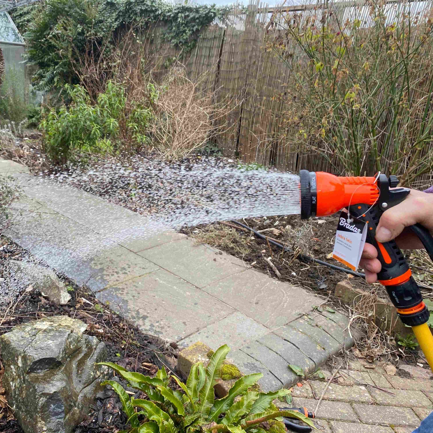 Black & Orange 8-Pattern Multi Water Sprayer, ECO-7203T