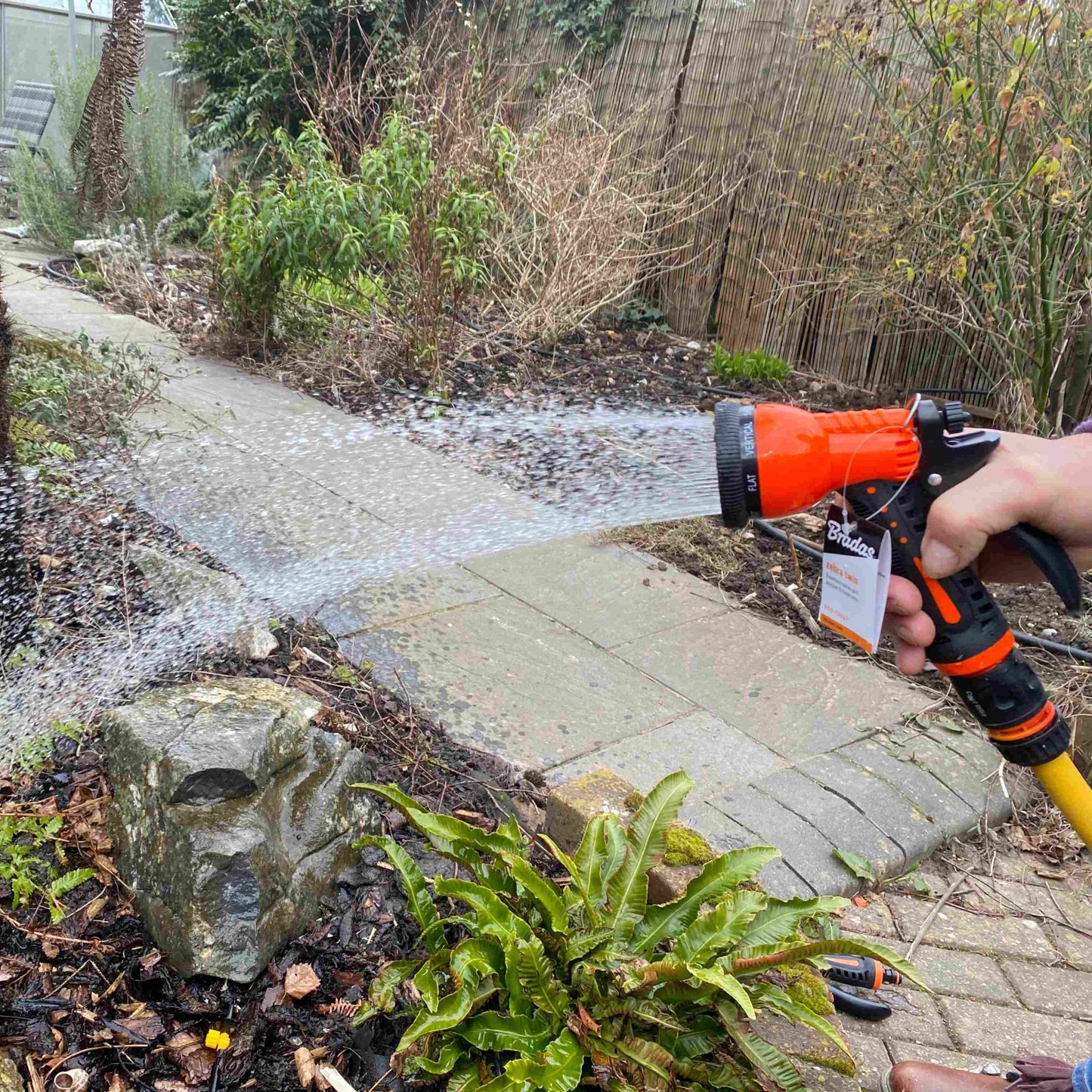 Black & Orange 8-Pattern Multi Water Sprayer, ECO-7203T