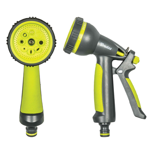 Grey & Lime 7-Pattern Multi Water Sprayer, LE5106
