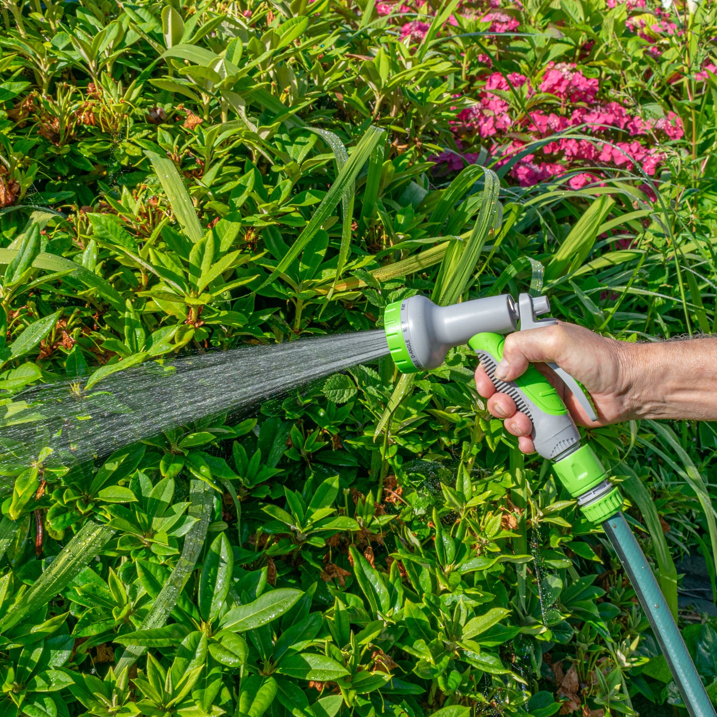 Grey & Lime 8-Pattern Multi Water Sprayer