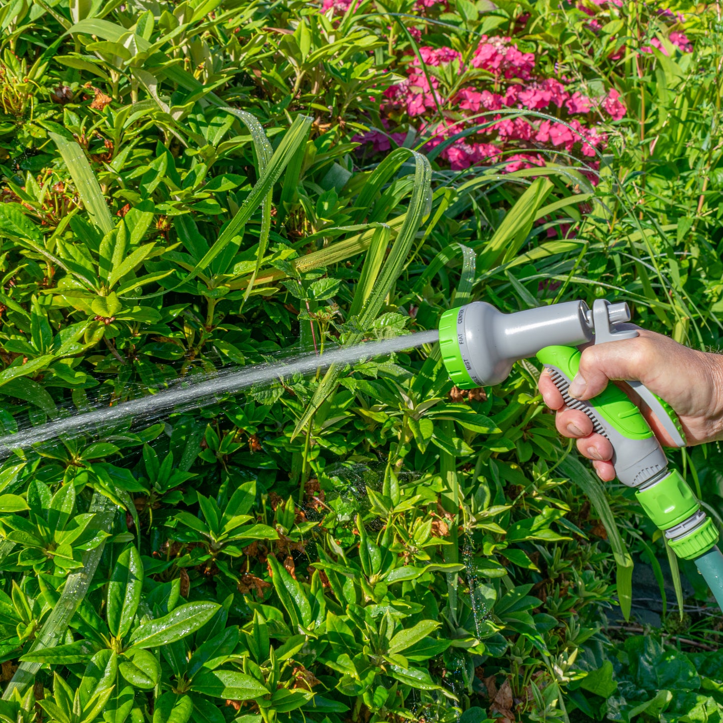 Grey & Lime 8-Pattern Multi Water Sprayer