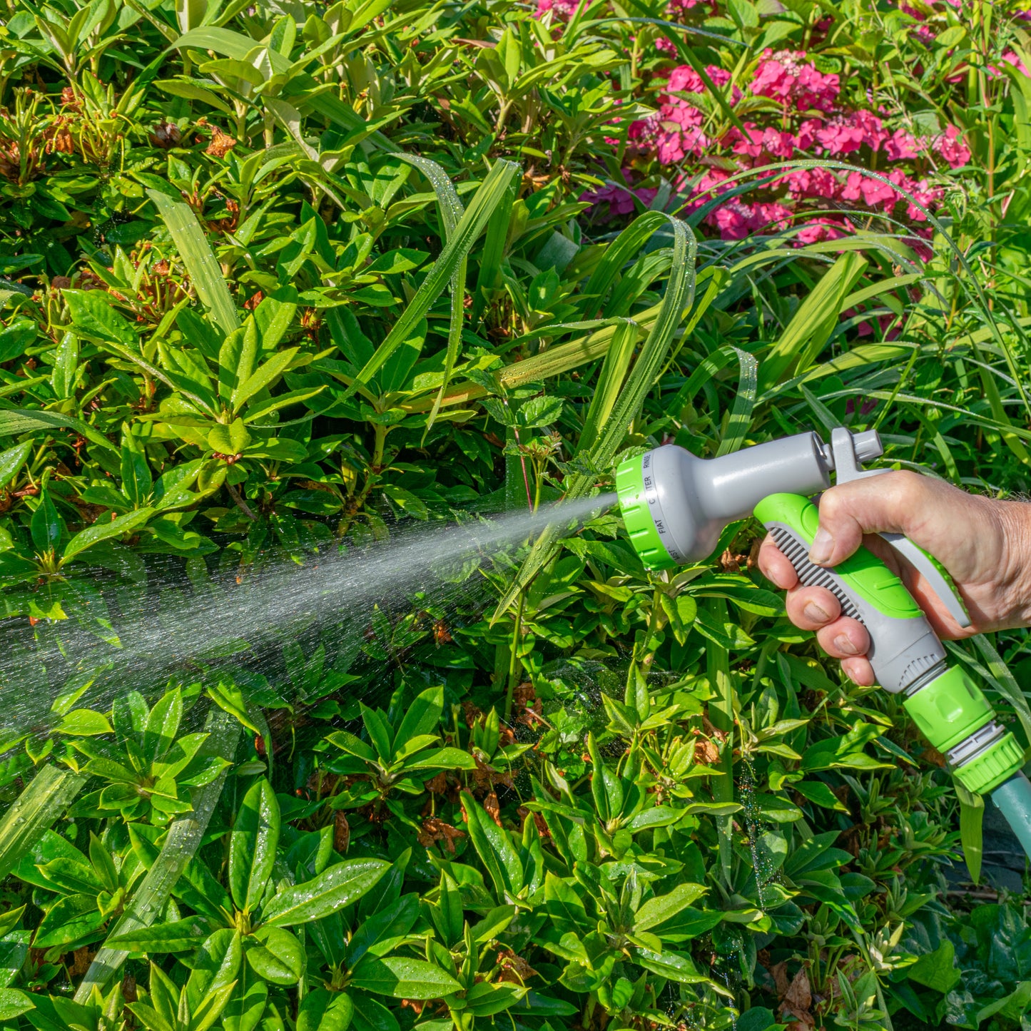 Grey & Lime 8-Pattern Multi Water Sprayer