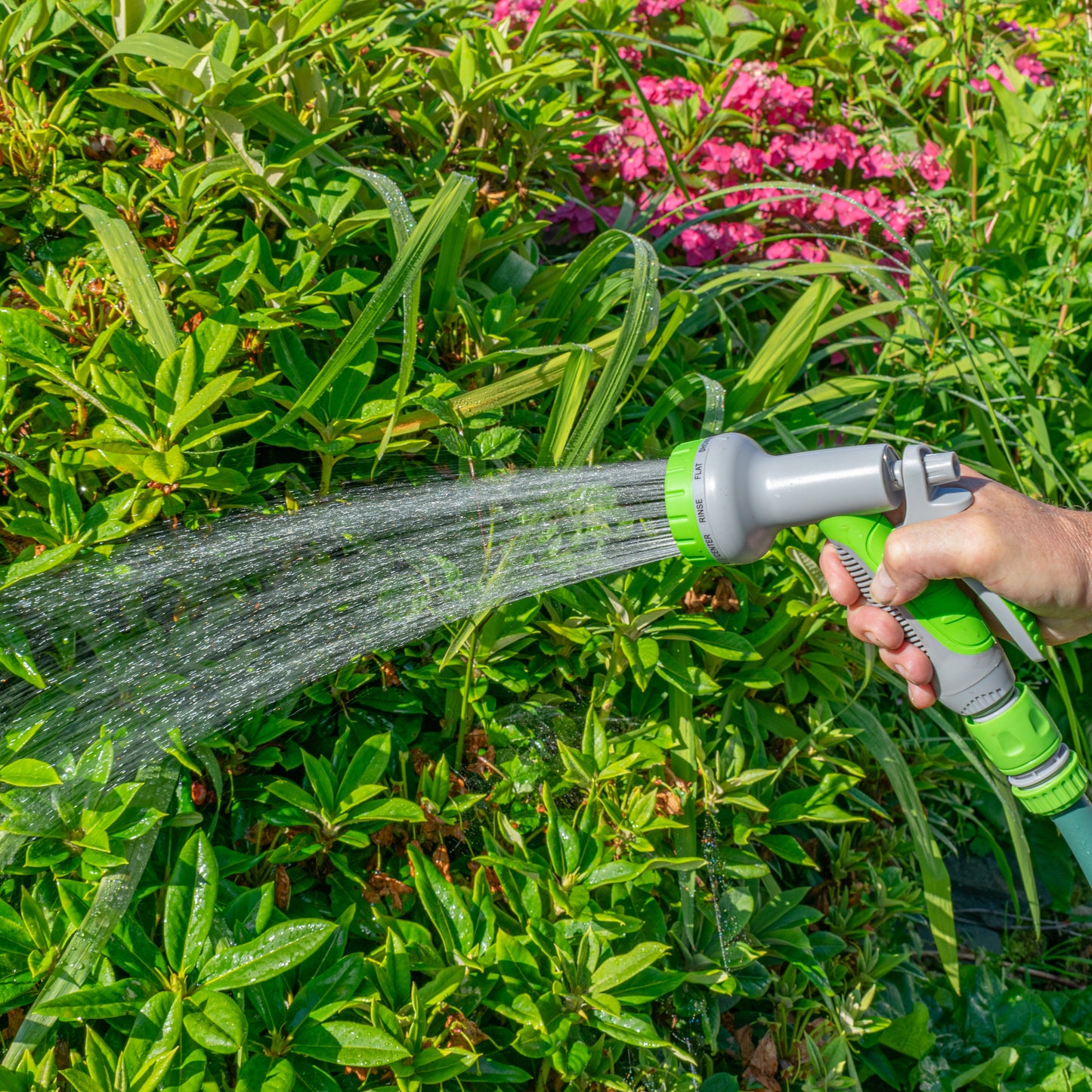 Grey & Lime 8-Pattern Multi Water Sprayer