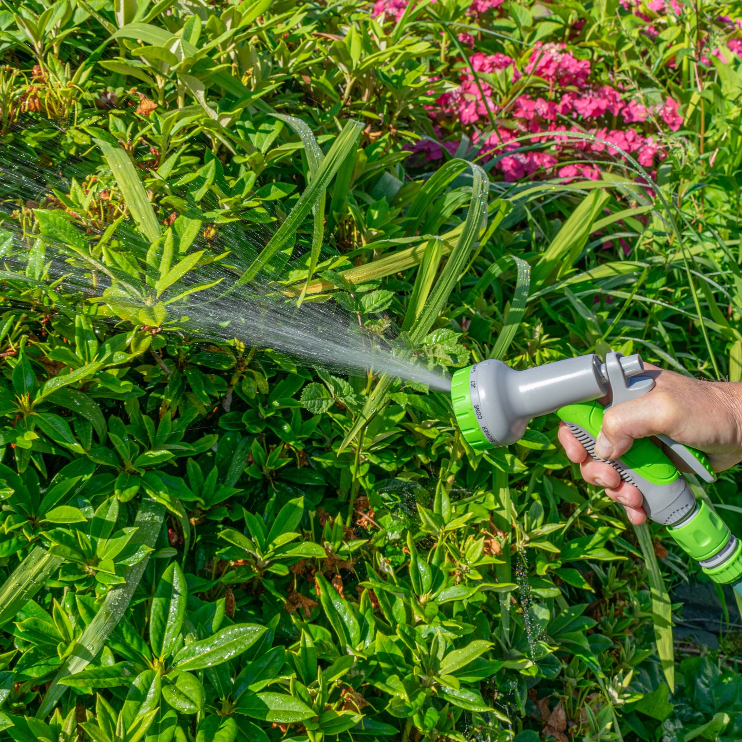 Grey & Lime 8-Pattern Multi Water Sprayer