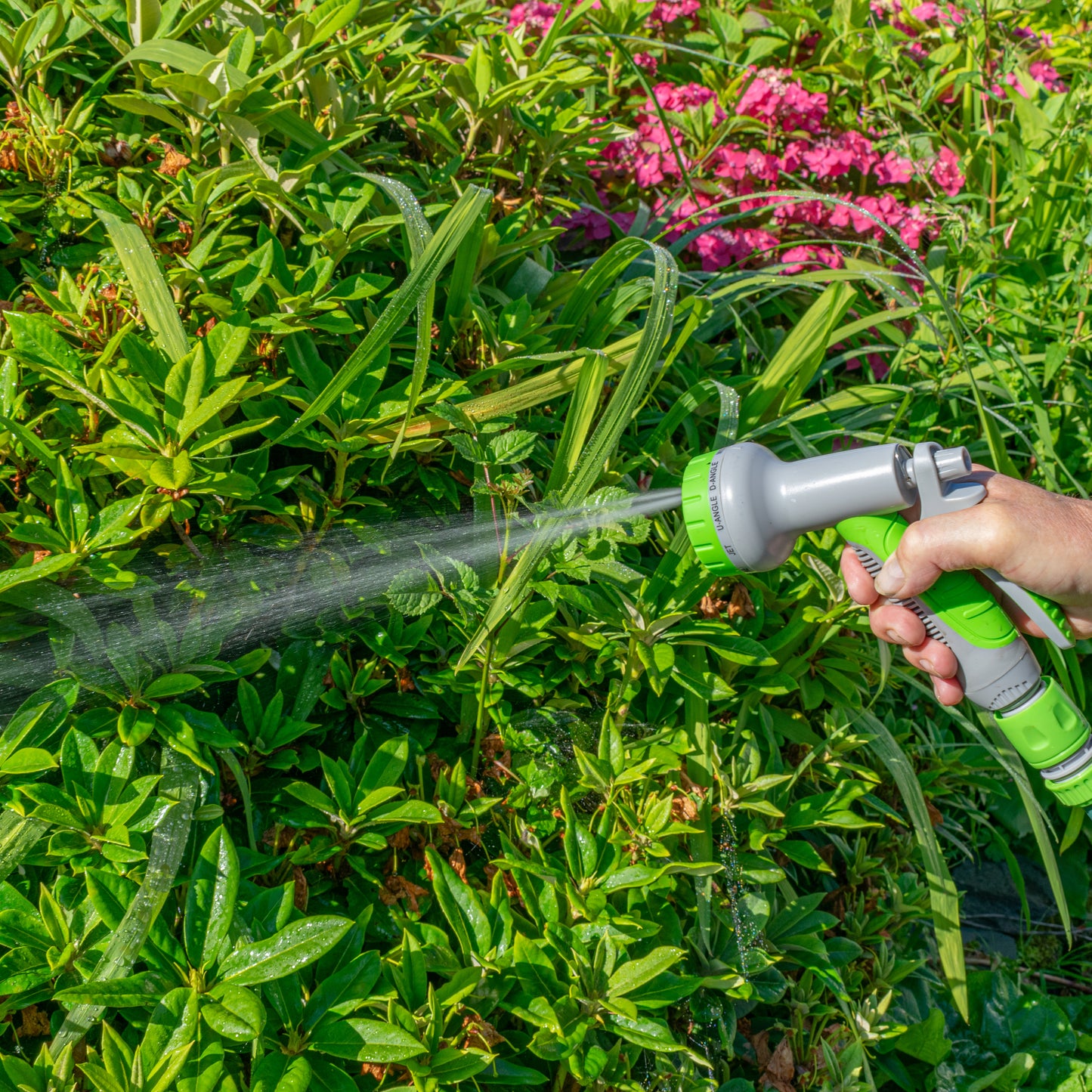Grey & Lime 8-Pattern Multi Water Sprayer