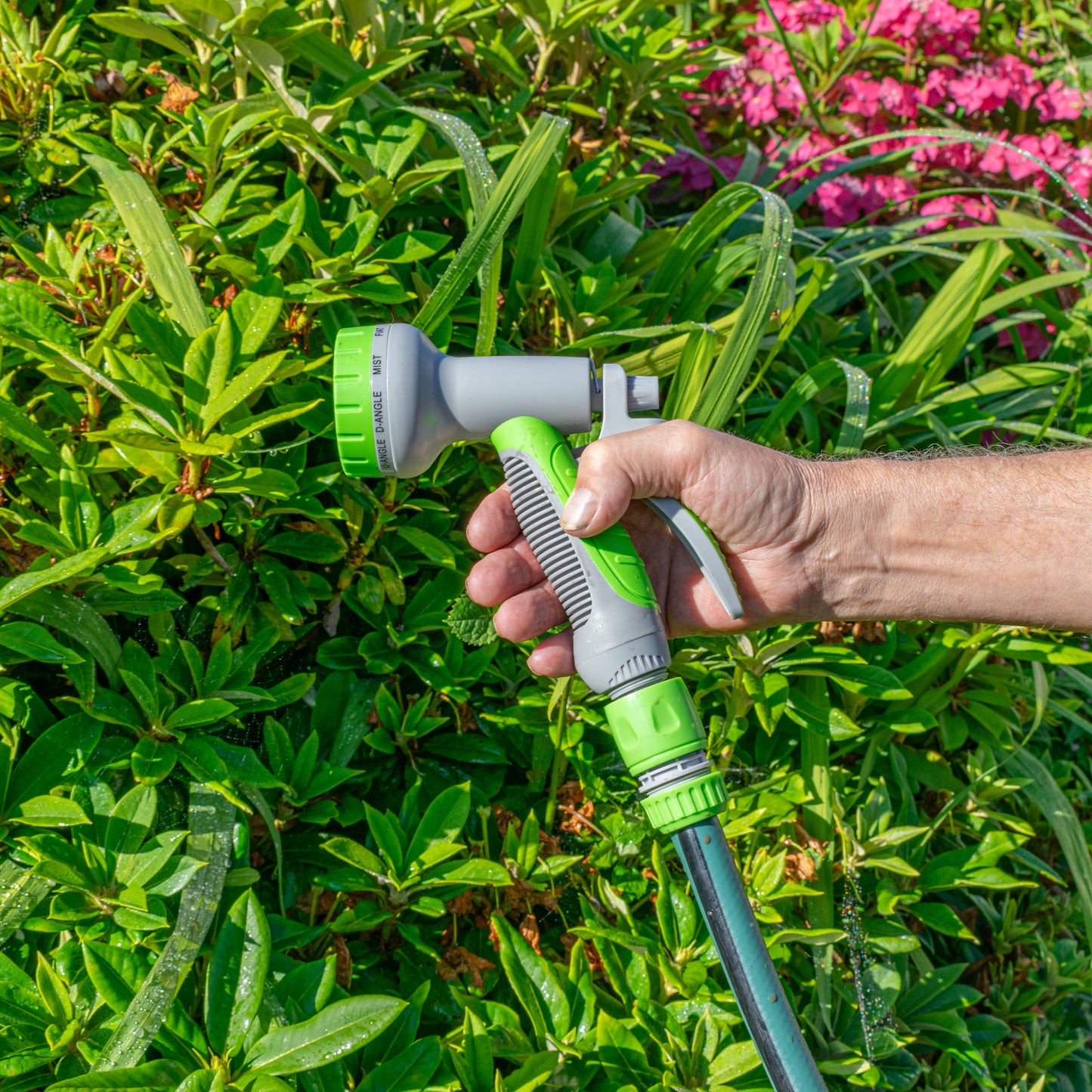 Grey & Lime 8-Pattern Multi Water Sprayer
