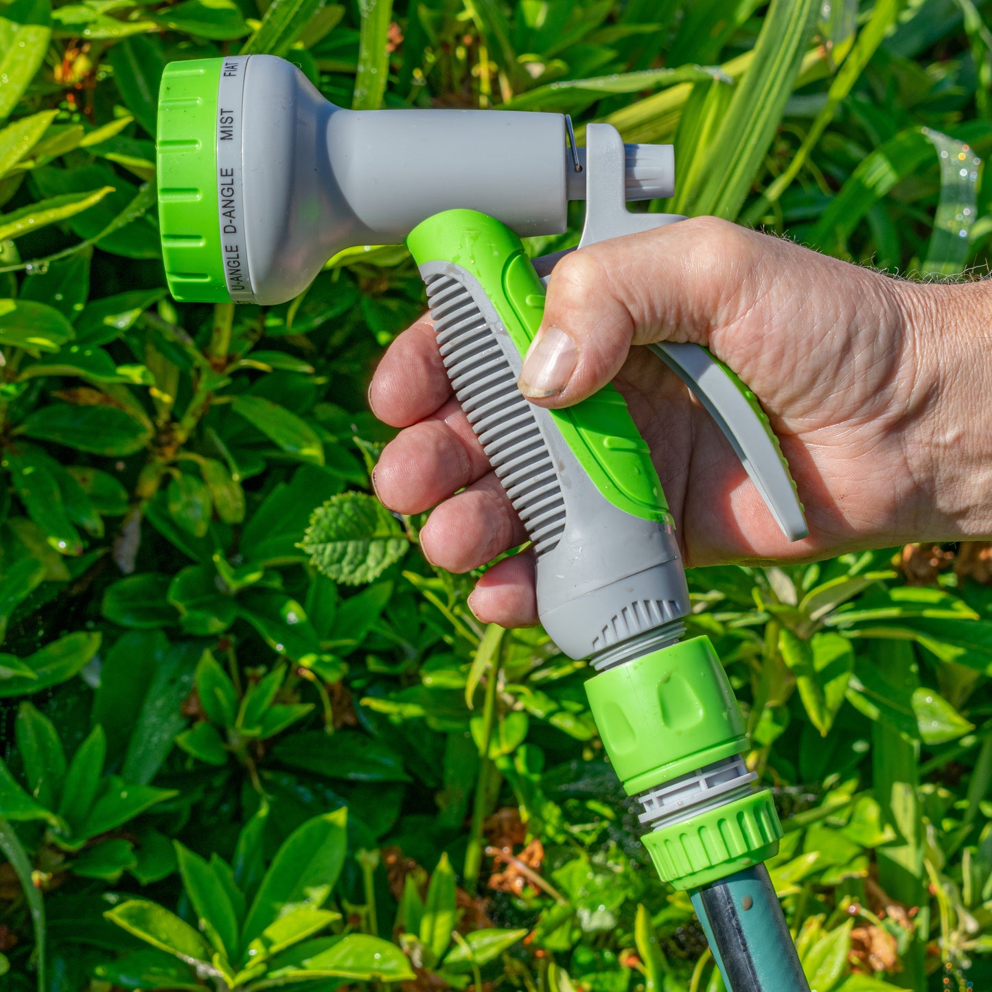 Grey & Lime 8-Pattern Multi Water Sprayer