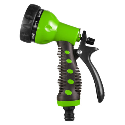 Black & Green 8-Pattern Multi Water Sprayer