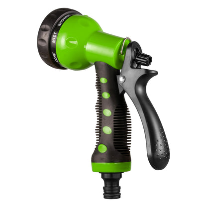 Black & Green 8-Pattern Multi Water Sprayer