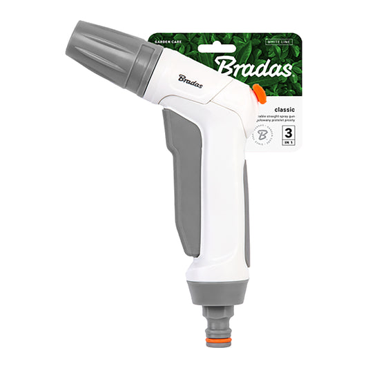 Grey & White Adjustable Flow Water Sprayer, EN10TK