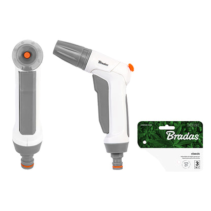 Grey & White Adjustable Flow Water Sprayer, EN10TK