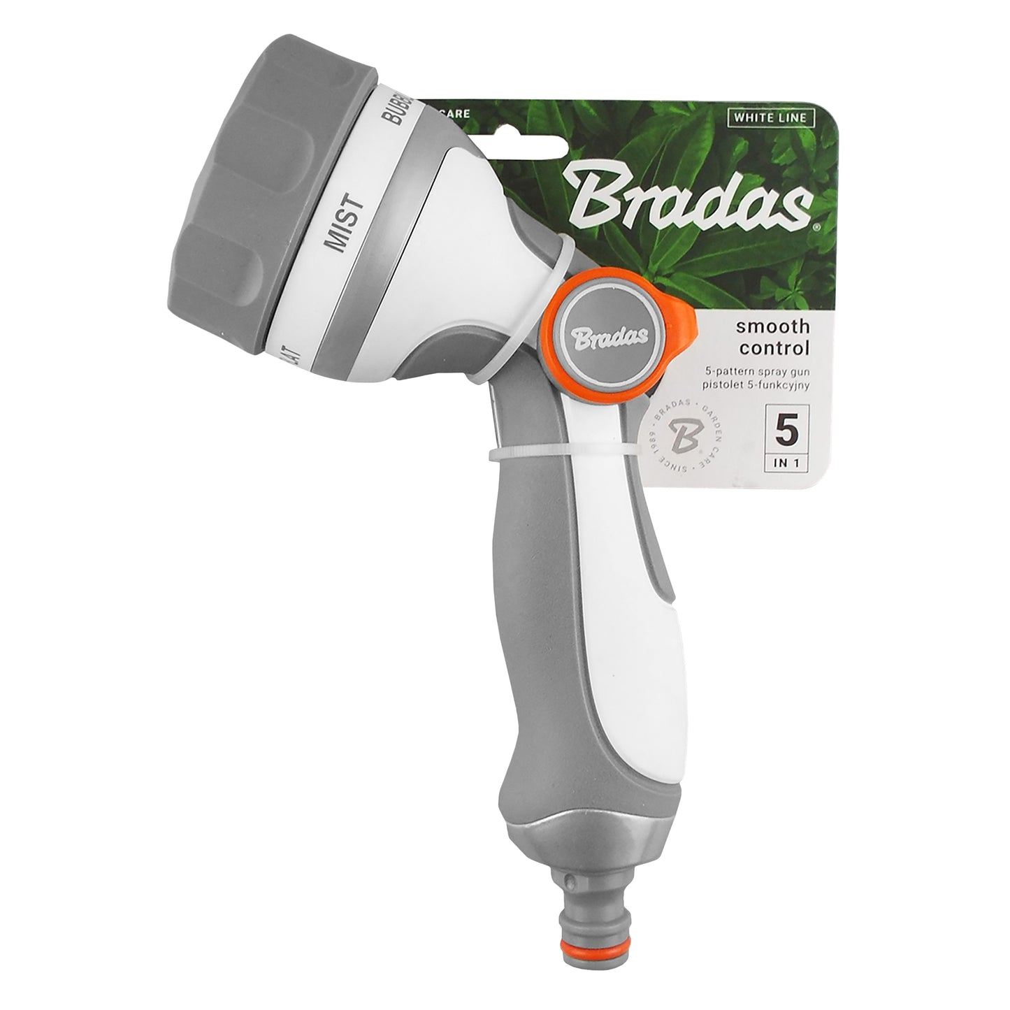 Grey & White 5-Pattern Multi Water Sprayer, EN55M