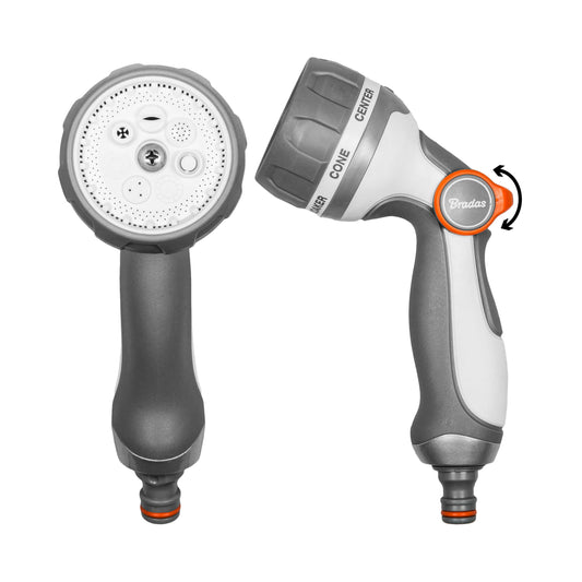 Grey & White 7-Pattern Multi Water Sprayer, EN56M
