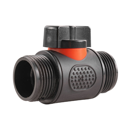 3/4" BSP Male Valve, Soft Touch Black