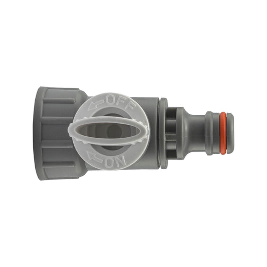 3/4" BSPF Valve with Quick Connector, Grey