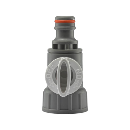 3/4" BSPF Valve with Quick Connector, Grey