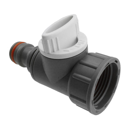3/4" BSPF Valve with Quick Connector, Grey