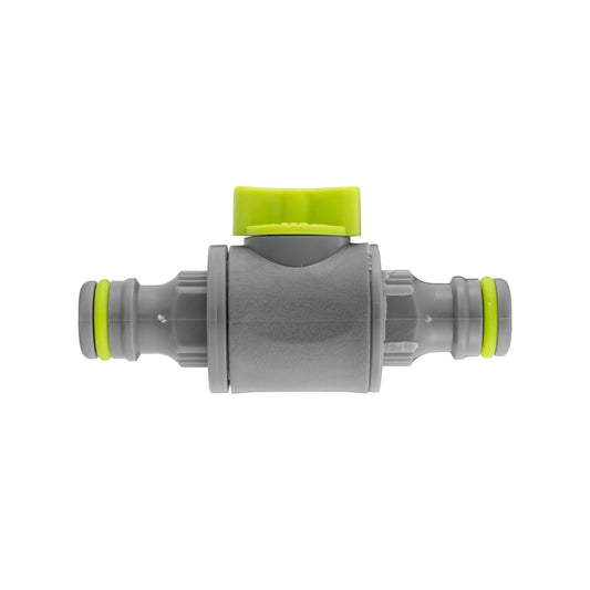 In-Line Valve with Double Male Quick Connector, Lime