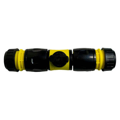 In-Line Valve with Quick Connectors - 6 Piece Set, Yellow