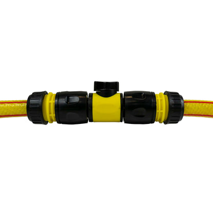 In-Line Valve with Quick Connectors - 6 Piece Set, Yellow