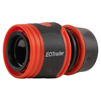 1/2" Female Hose Connector, Soft Touch Black