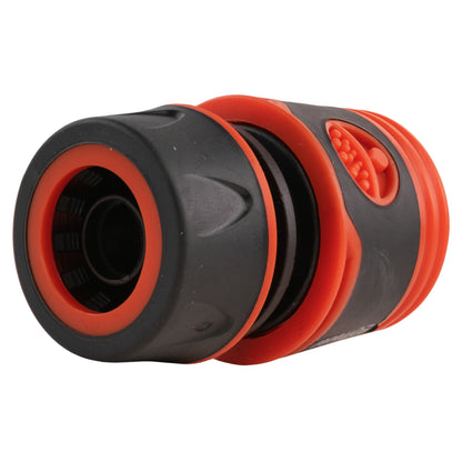 1/2" Female Hose Connector, Soft Touch Black