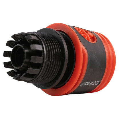 1/2" Female Hose Connector, Soft Touch Black
