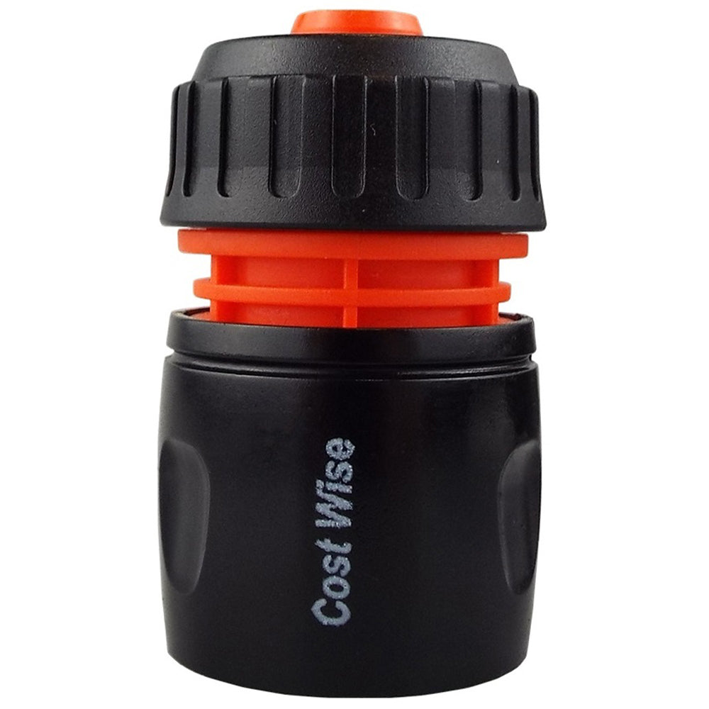 Hose Connectors Set with Nozzle, Black