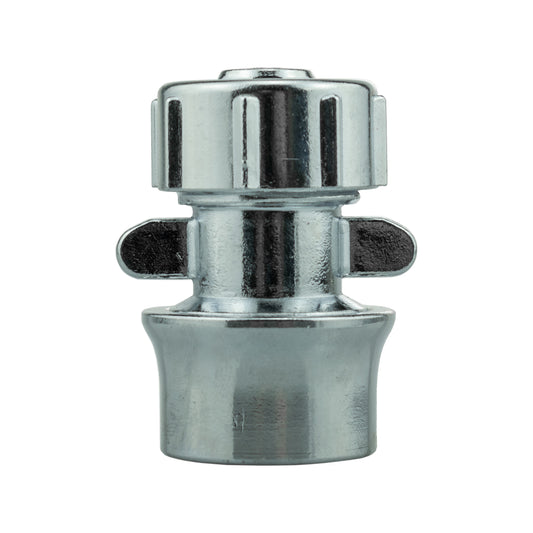 1/2" Female Hose Connector, Zinc Chrome