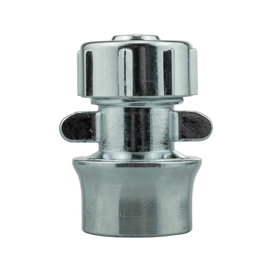 1/2" Female Hose Connector, Zinc Chrome