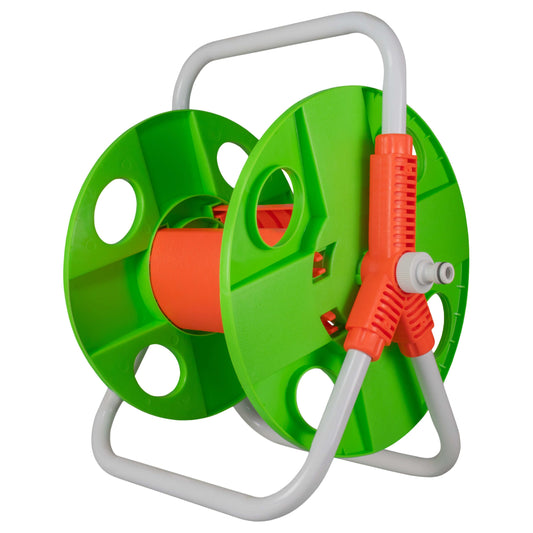 Green Garden Hose Reel with 20m Capacity