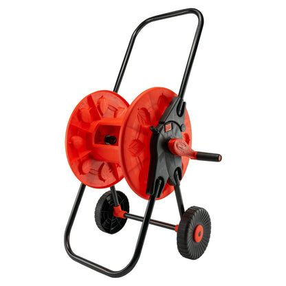 Portable Orange Garden Hose Cart with 60m Reel Capacity