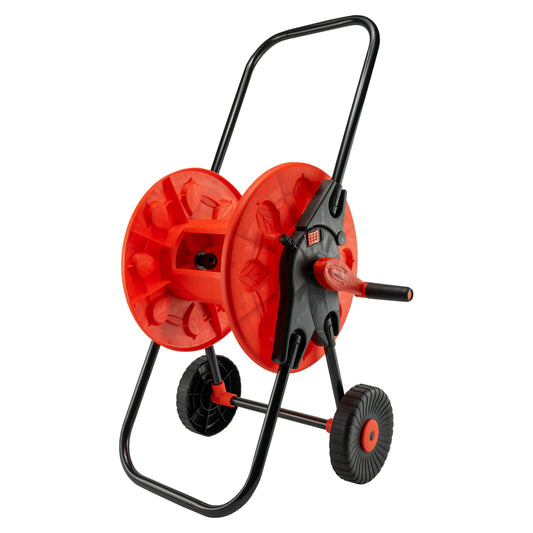 Portable Orange Garden Hose Cart with 60m Reel Capacity