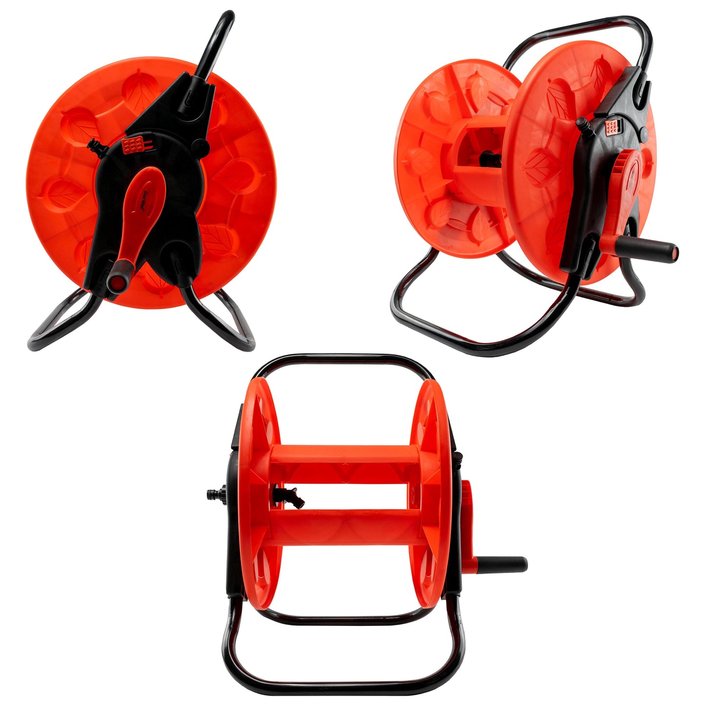 Orange Garden Hose Reel with 60m Capacity