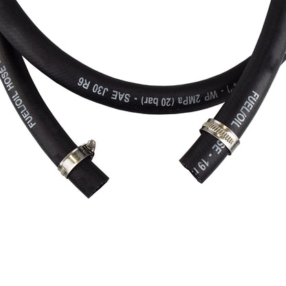 Fuel Nozzle with 1” R6 Rubber Hose & S60X6 Adapter