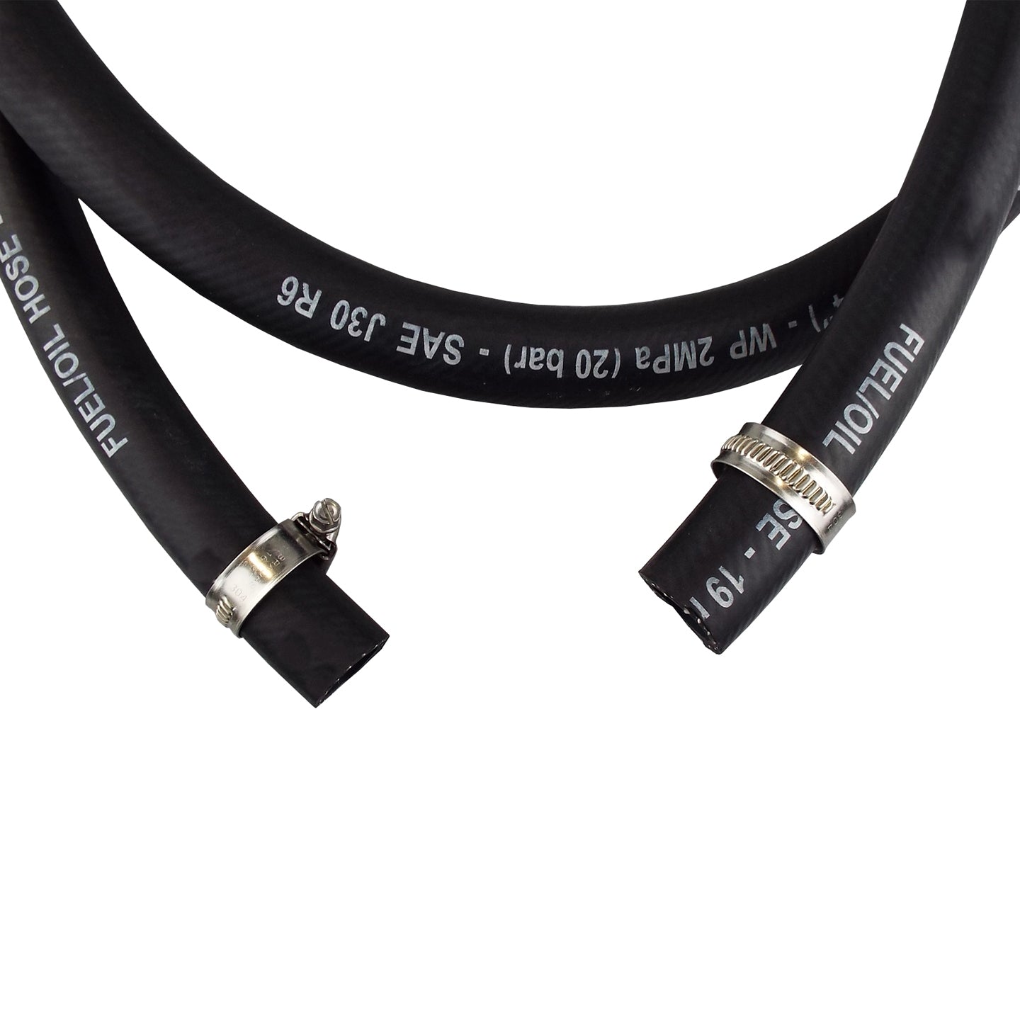 Fuel Nozzle with 3/4” R6 Rubber Hose & S60X6 Adapter