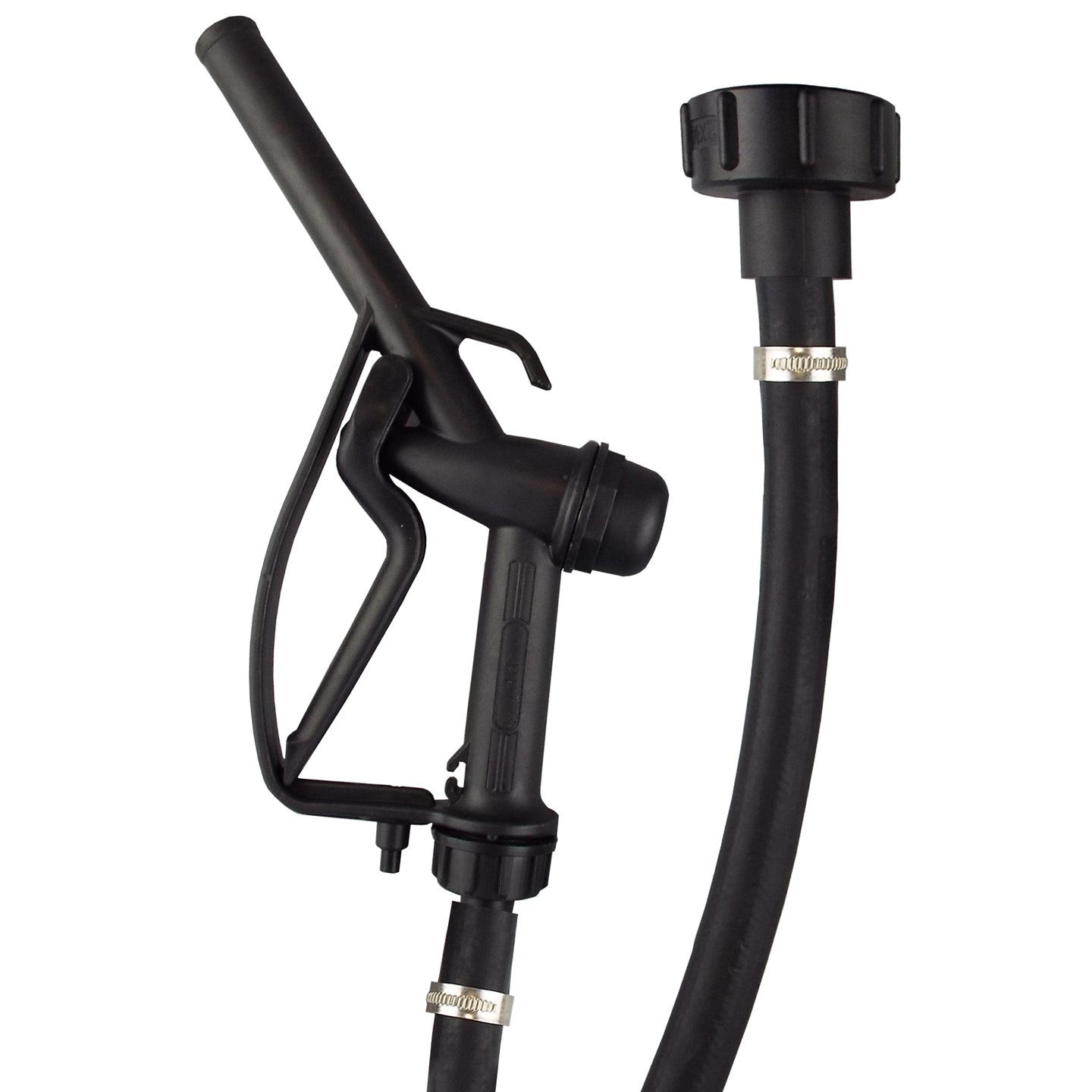 Fuel Nozzle with 3/4” R6 Rubber Hose & S60X6 Adapter
