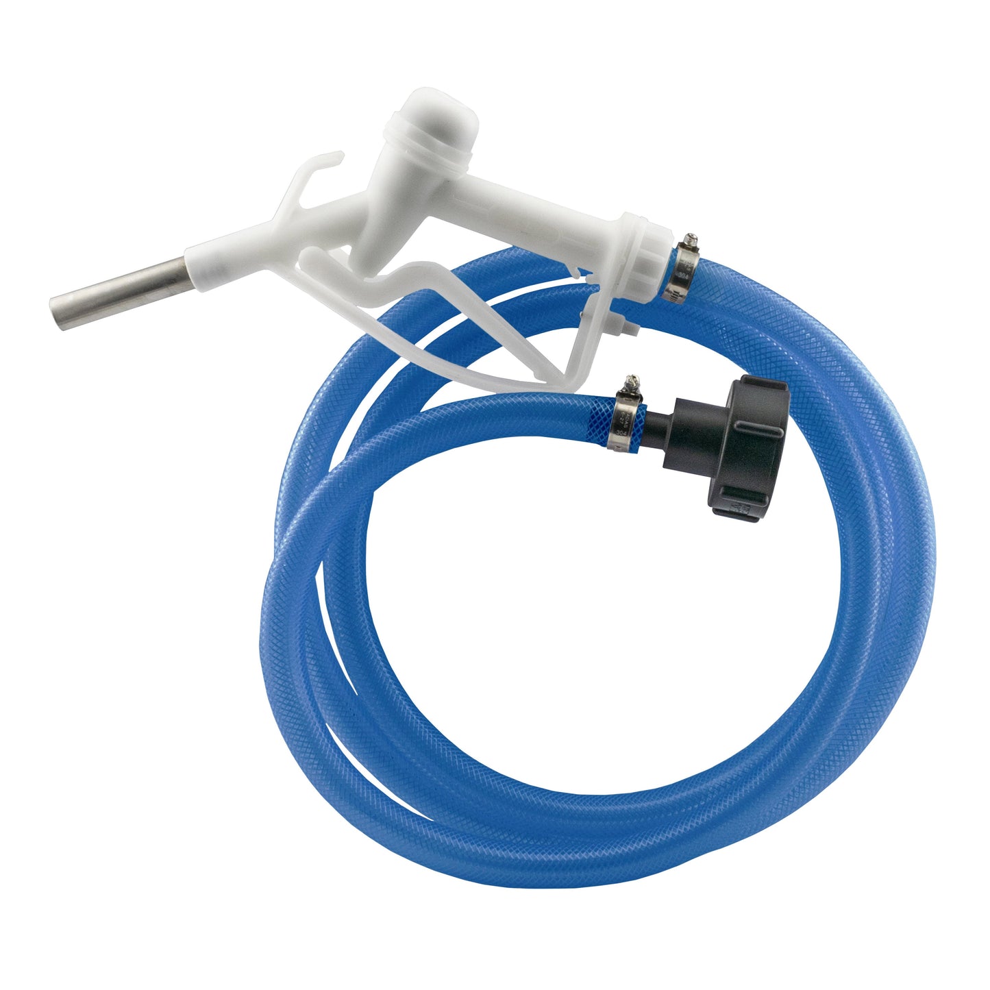 White AdBlue Fuel Nozzle with Tech Hose & S60X6 Adapter
