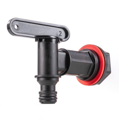 Plastic Quick Connector Tap with Nut & Washer, 3/4" BSP